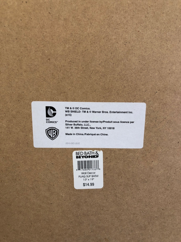 SUPERMAN COMIC WALL PLAQUE.