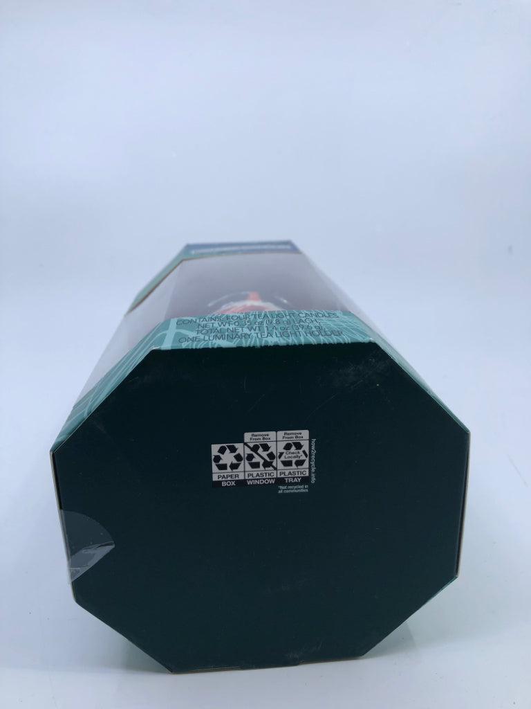 NIB SNOWMAN TEA LIGHT CERAMIC HOLDER YANKEE CANDLE.
