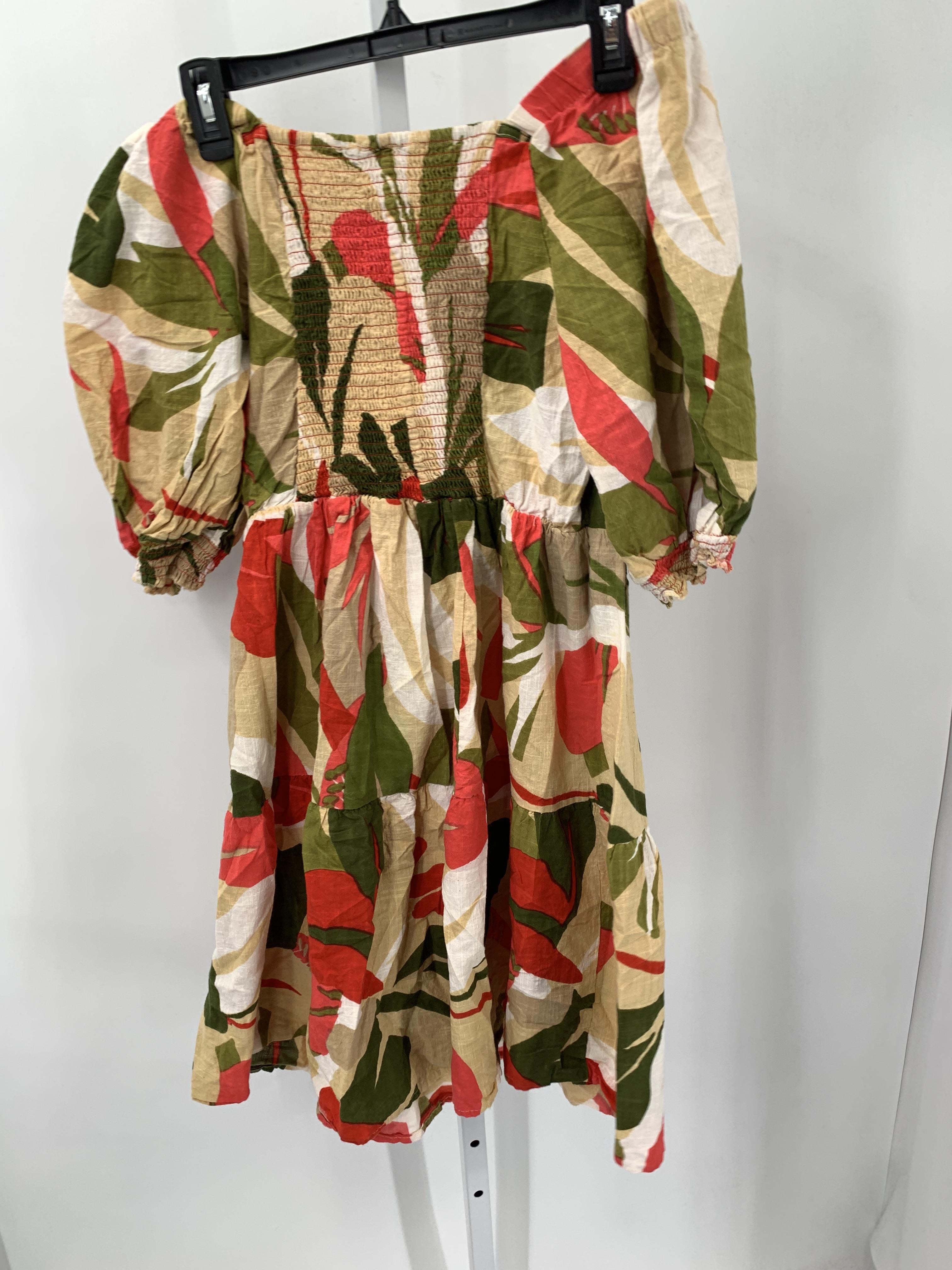 Size 1X Womens Short Sleeve Dress