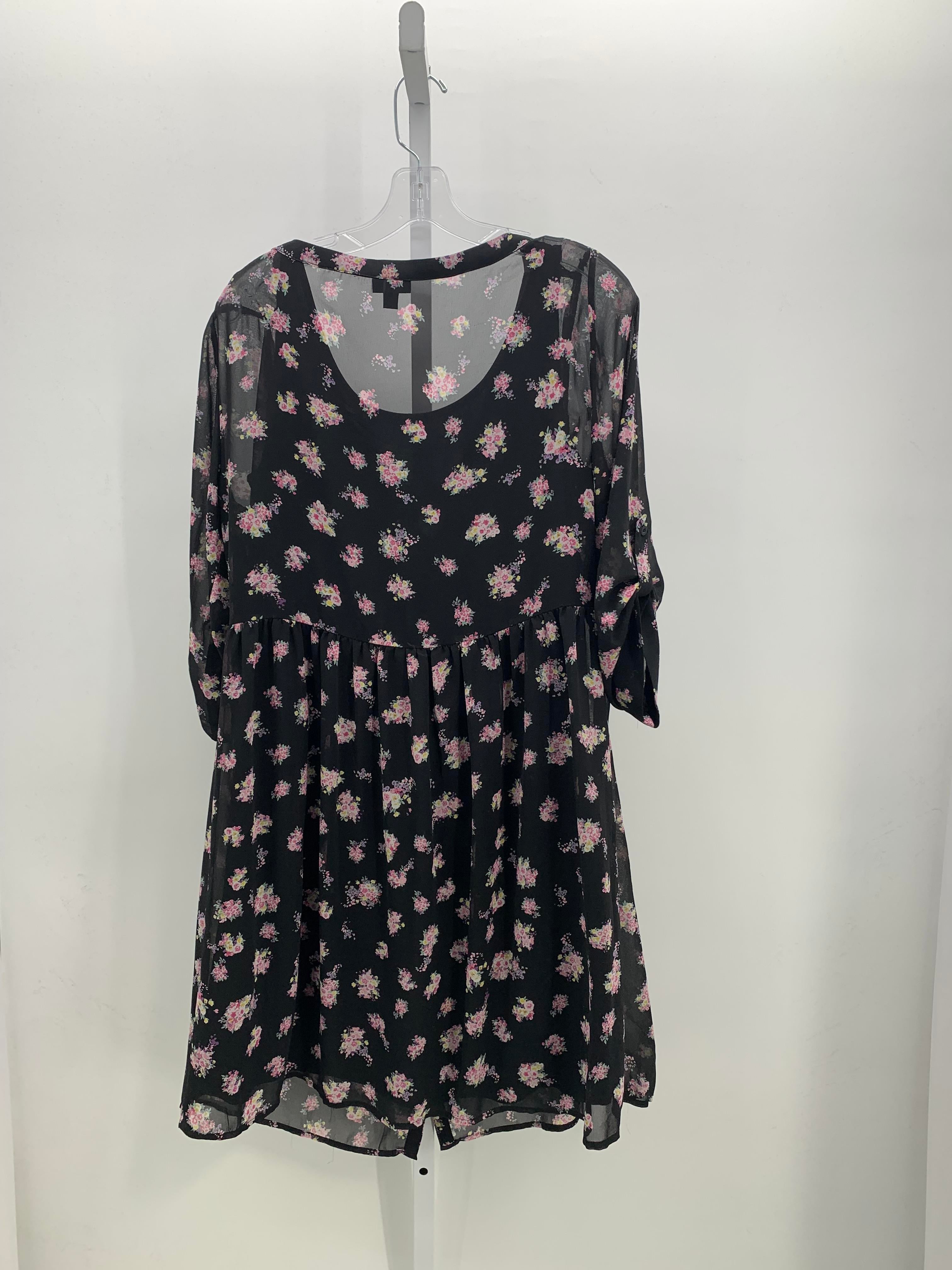 Torrid Size 0X Womens 3/4 Sleeve Dress