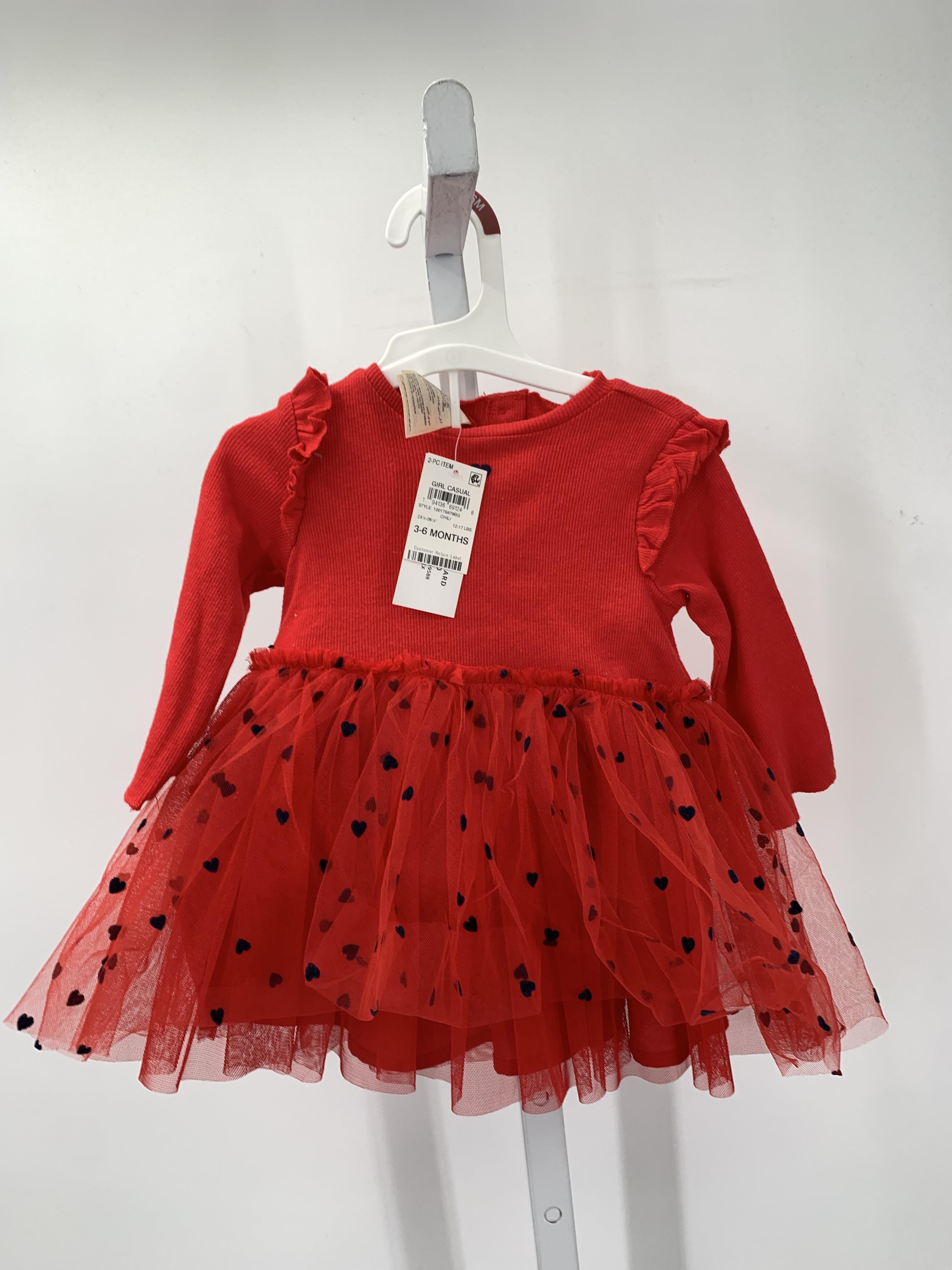 First Impressions Size 3-6 Months Girls Long Sleeve Dress