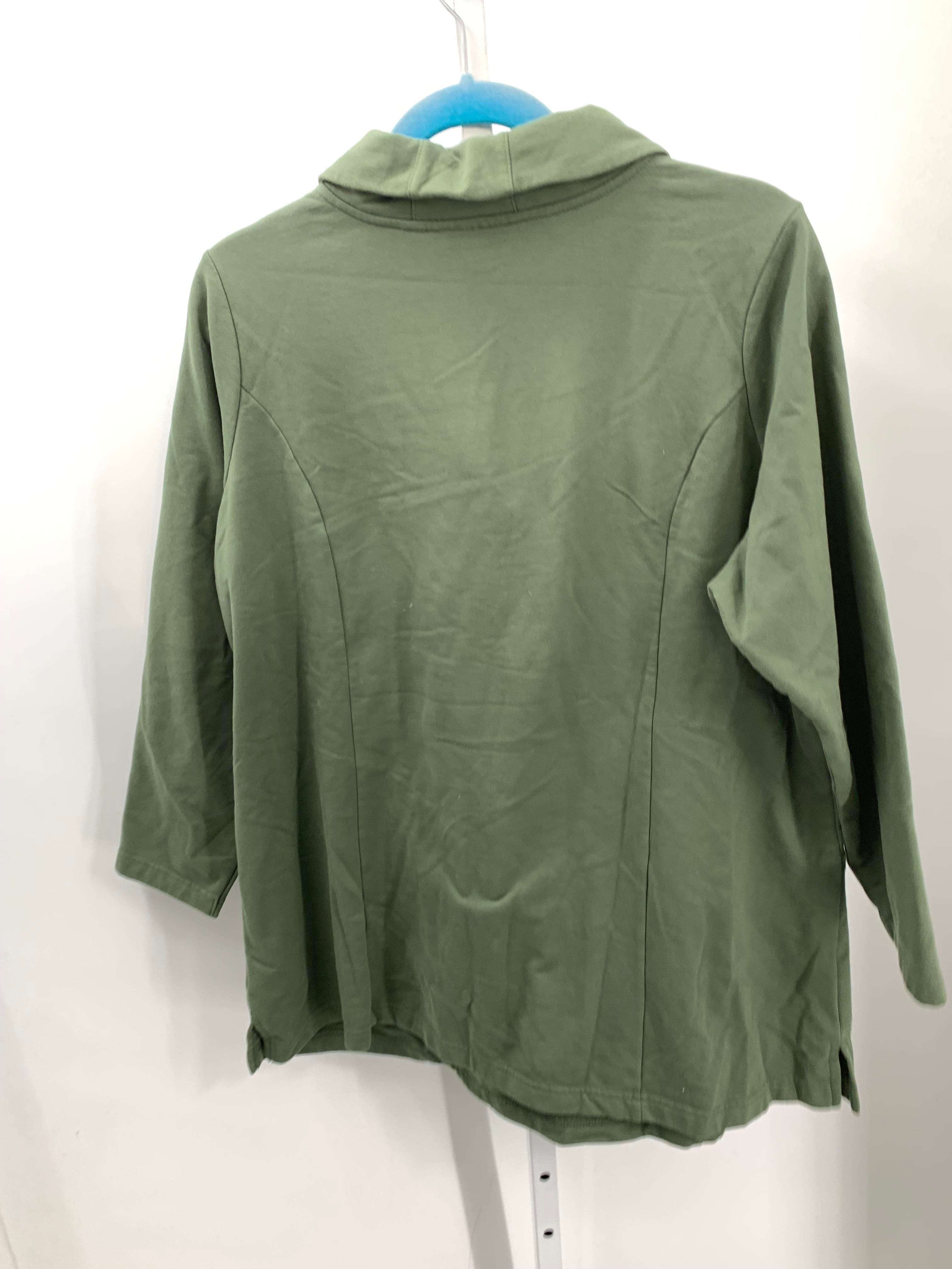 d & co. Size 1X Womens Long Sleeve Shirt