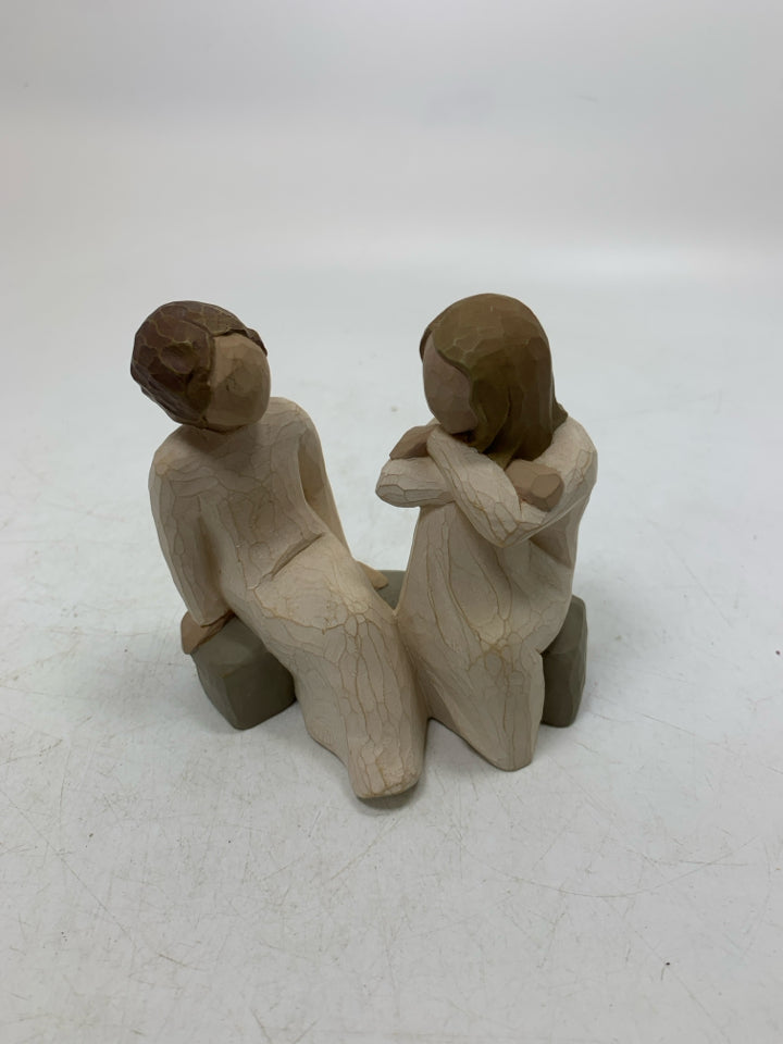 2 GIRLS SITTING ON BENCH HEART AND SOUL.