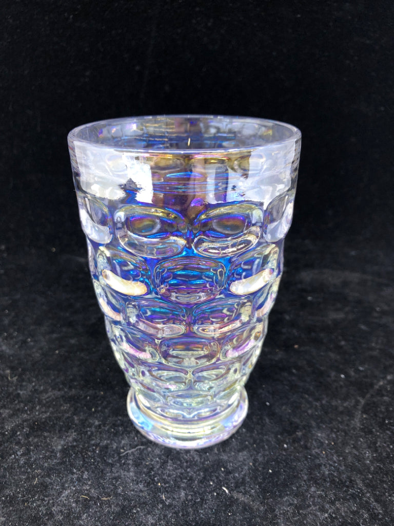 4 IRIDESCENT DIVET GLASSES.