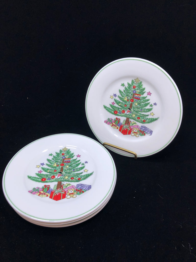 16PC GIBSON XMAS TREE DISH SET SVC FOR 4.