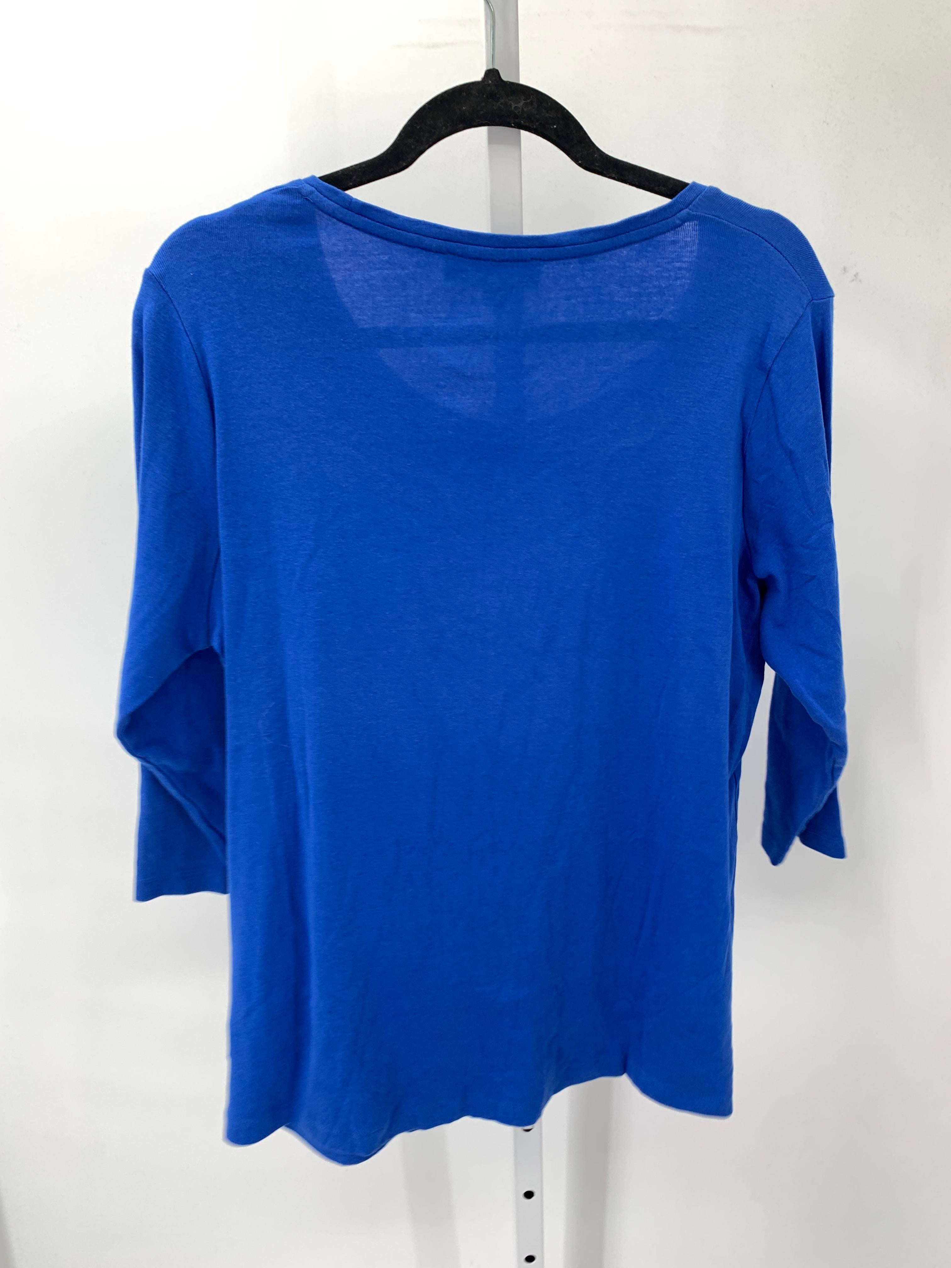 Jones New York Size 1X Womens 3/4 Sleeve Shirt