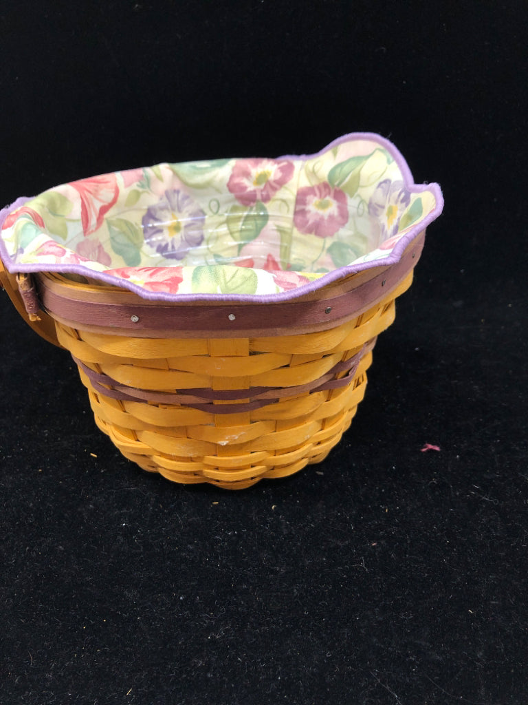 2000 MORNING GLORY BASKET, LINER, TIE ON, PROTECTOR.