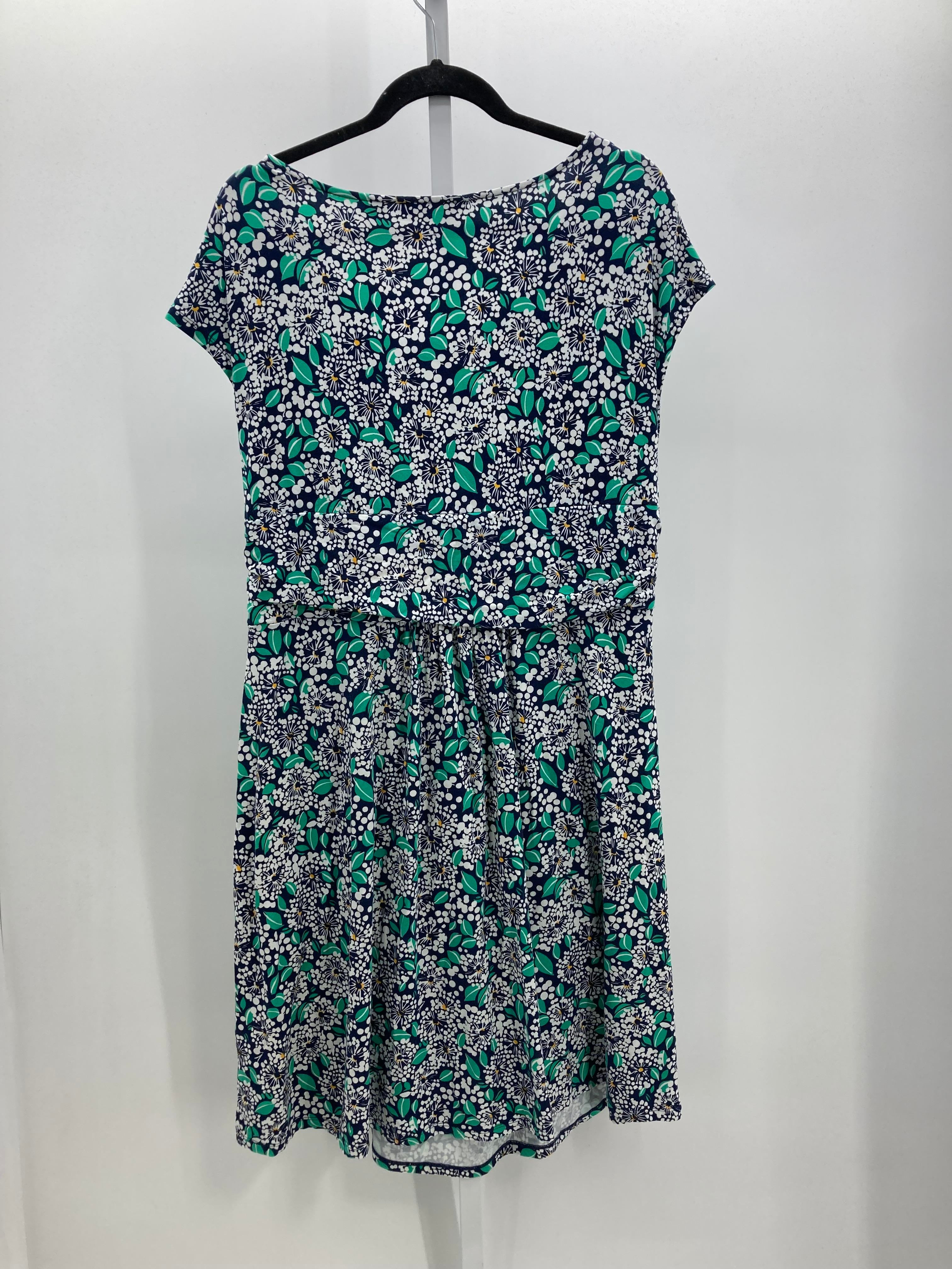 Lands End Size X Large Petite Petite Short Sleeve Dress