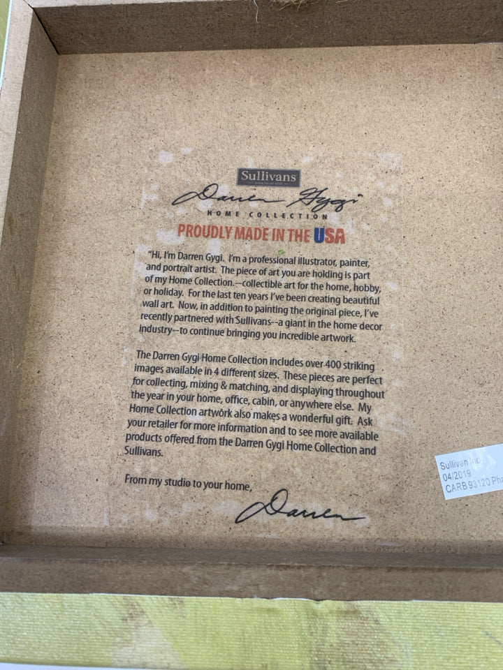 BASKET OF RED APPLES WALL CANVAS.