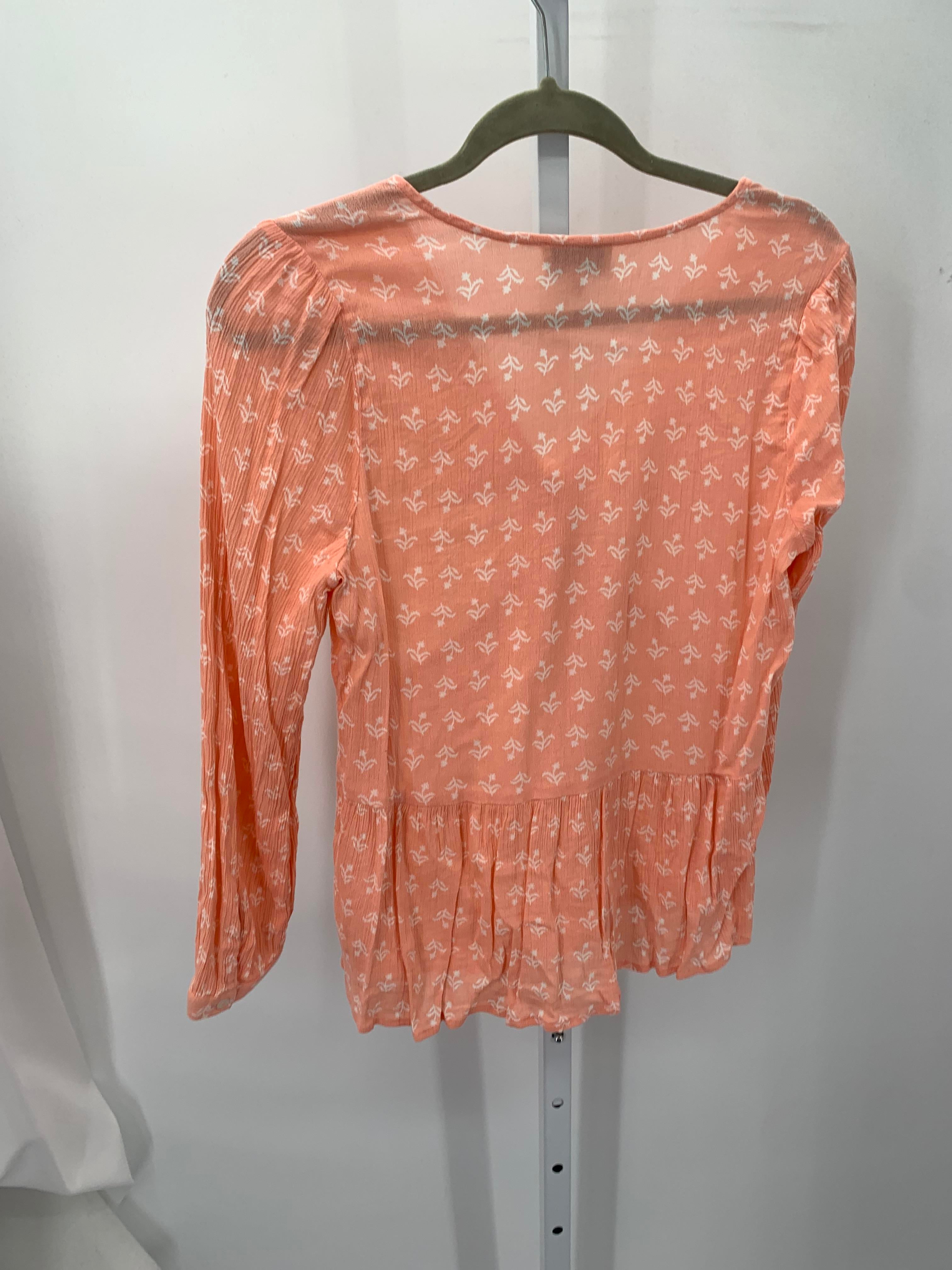 Lucky Brand Size Medium Misses Long Sleeve Shirt