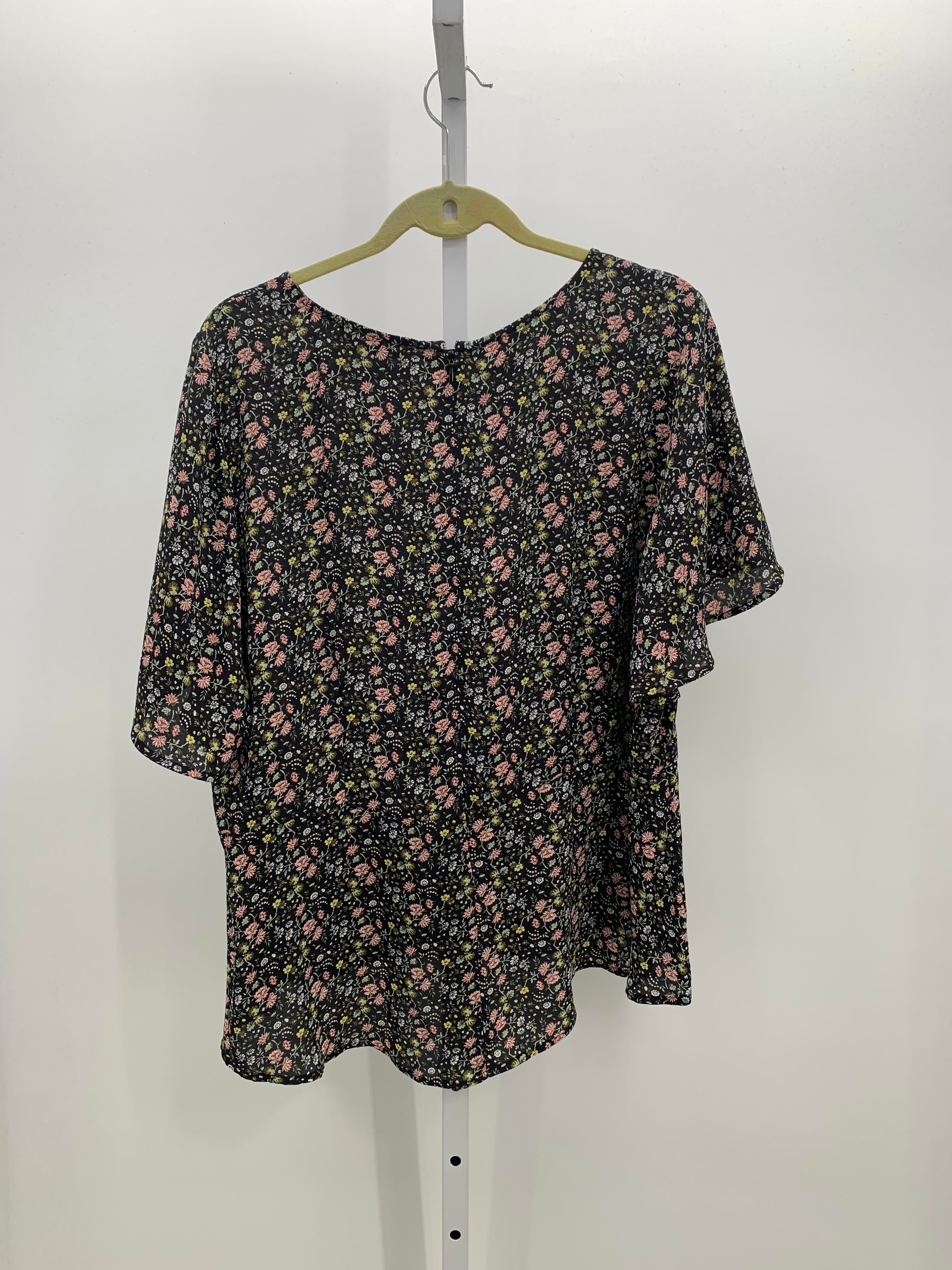 Loft Size 18 W Womens Short Sleeve Shirt