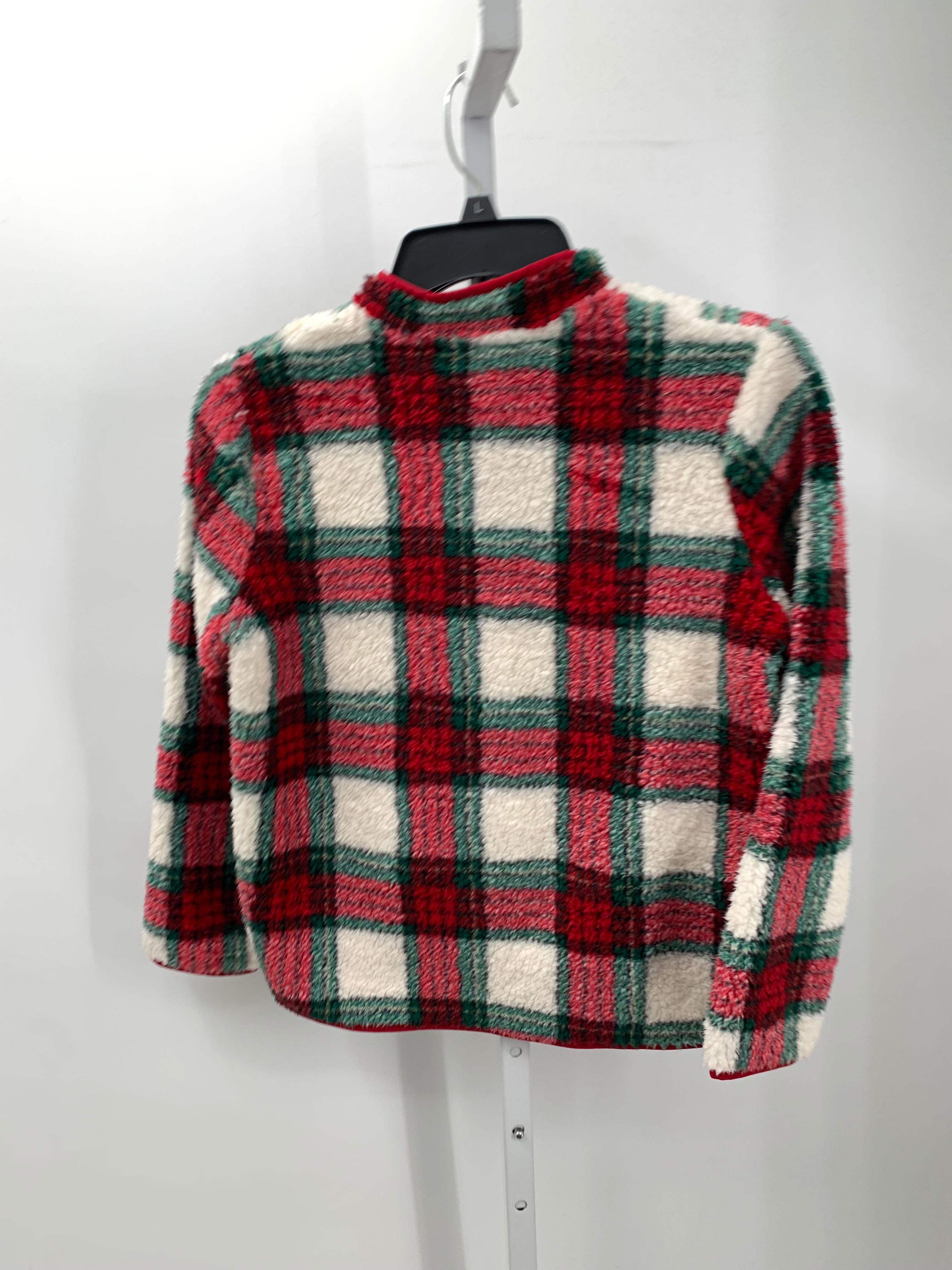 GREEN PLAID FAUX FUR