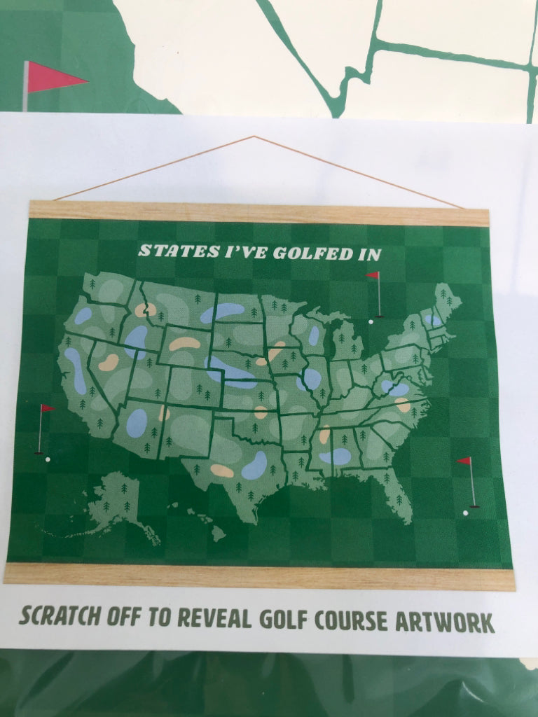 NIP USA GOLF SCRATCH OFF MAP.