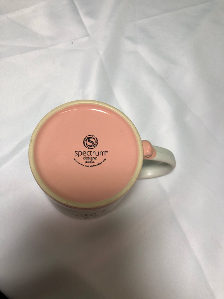 ALL YOU NEED IS LOVE WHITE/PINK MUG.