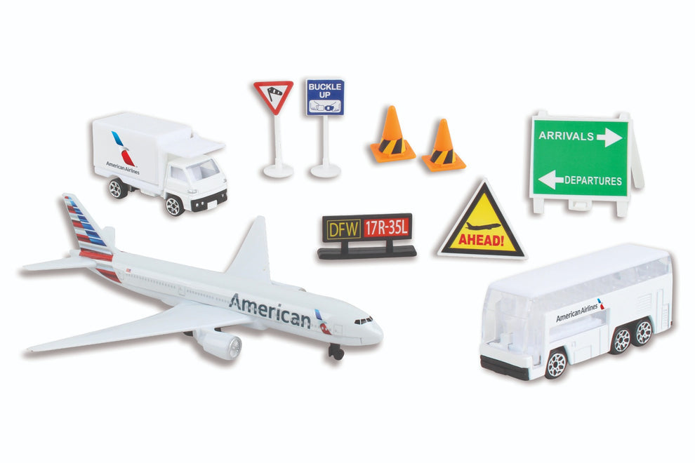 New - American Airlines Airport Play Set