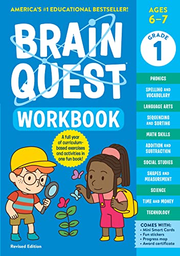 Brain Quest Workbook: 1st Grade Revised Edition - (Brain Quest Workbooks) by Wor