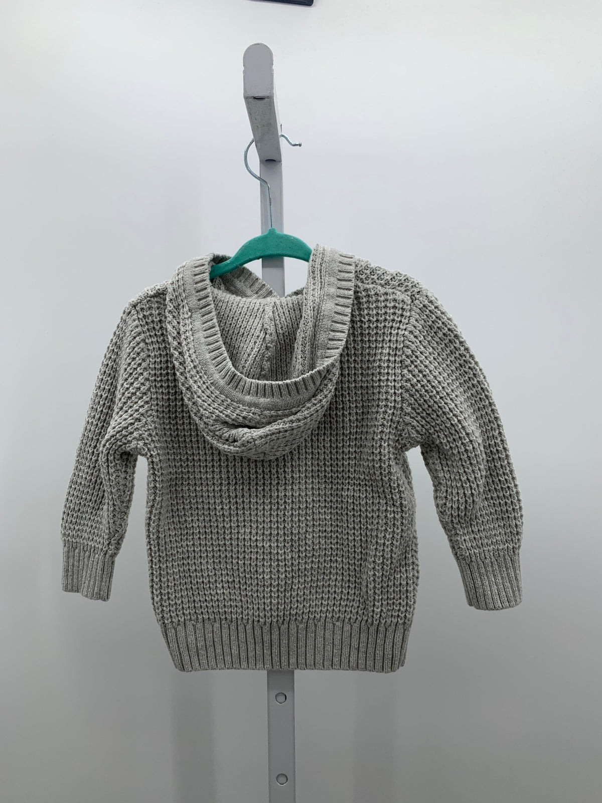 HOODED WAFFLE KNIT