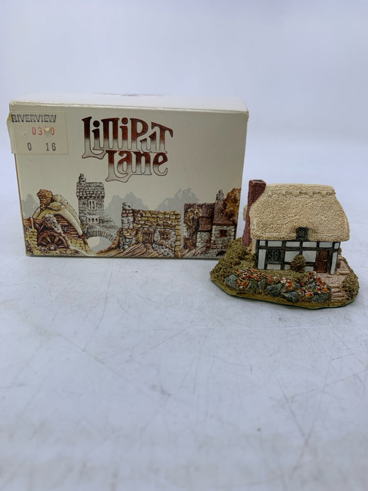 MINI LILLIPUT LANE COTTAGE RIVERVIEW W/ BOX.