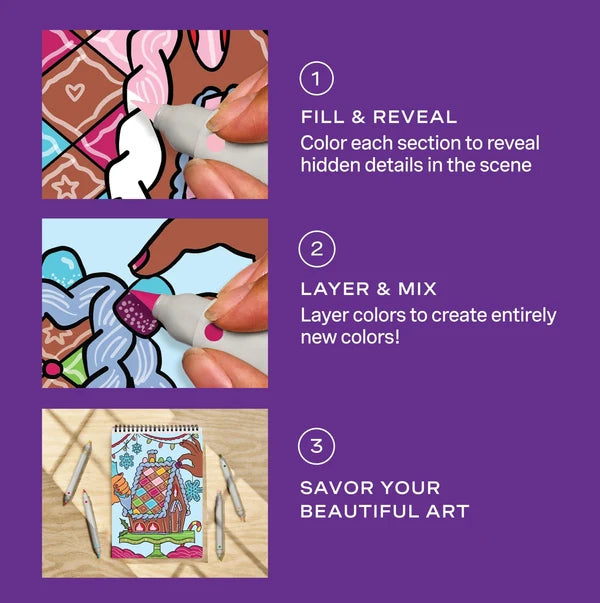New FlowArt® - Scented Color-to-Reveal, Home for the Holidays