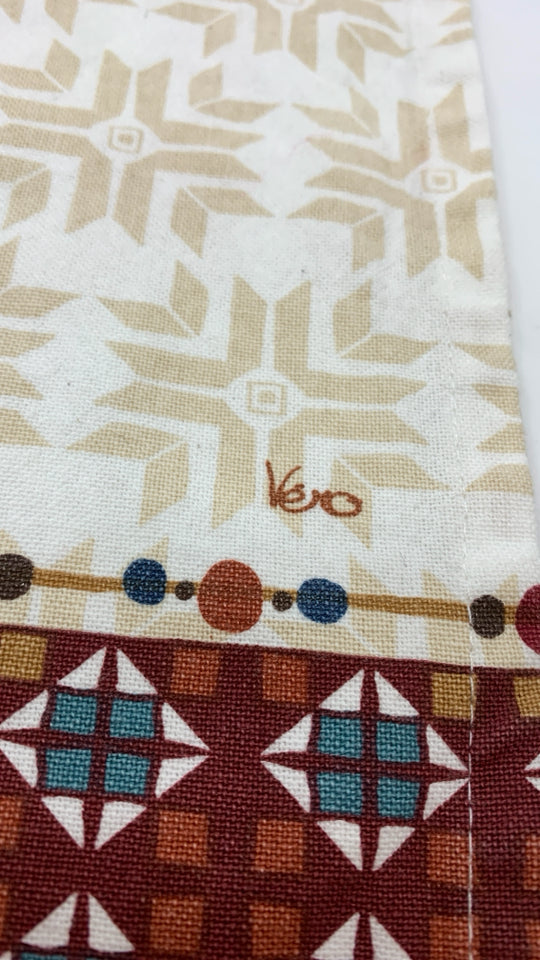 2 KITCHEN TOWELS W/BOOTS+NATIVE DESIGN.