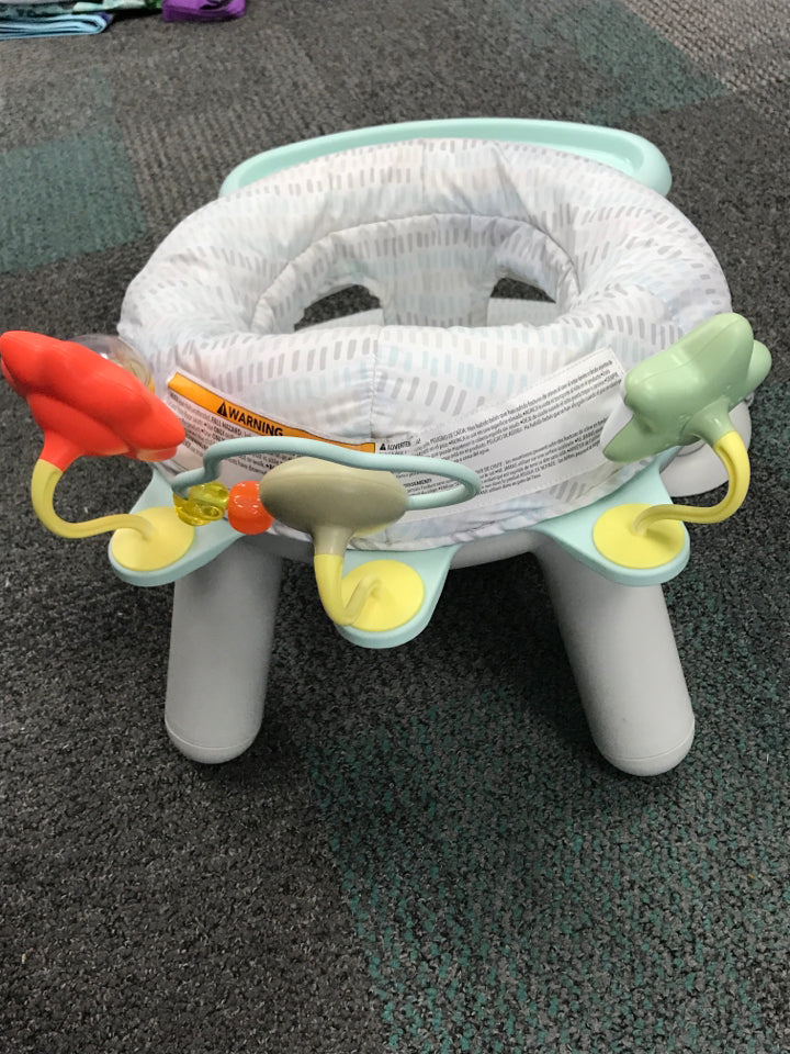 Skip Hop Baby Seat Silver Lining 2-in-1 Sit-up Chair & Activity Floor Seat