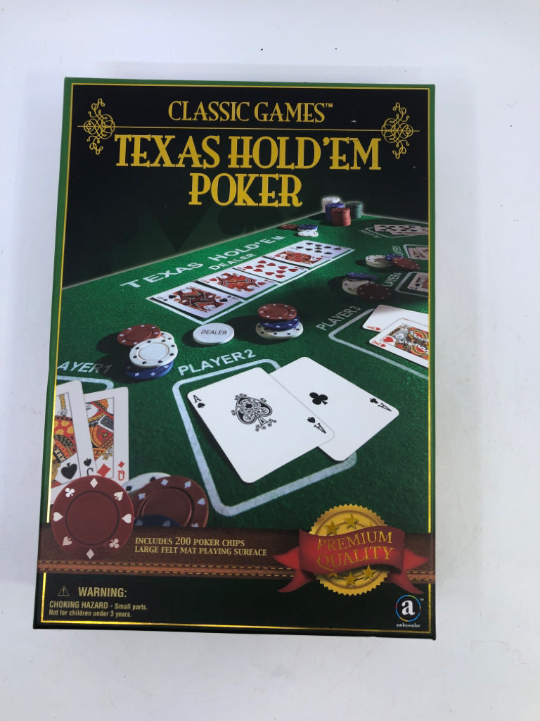 NIB TEXAS HOLD EM.
