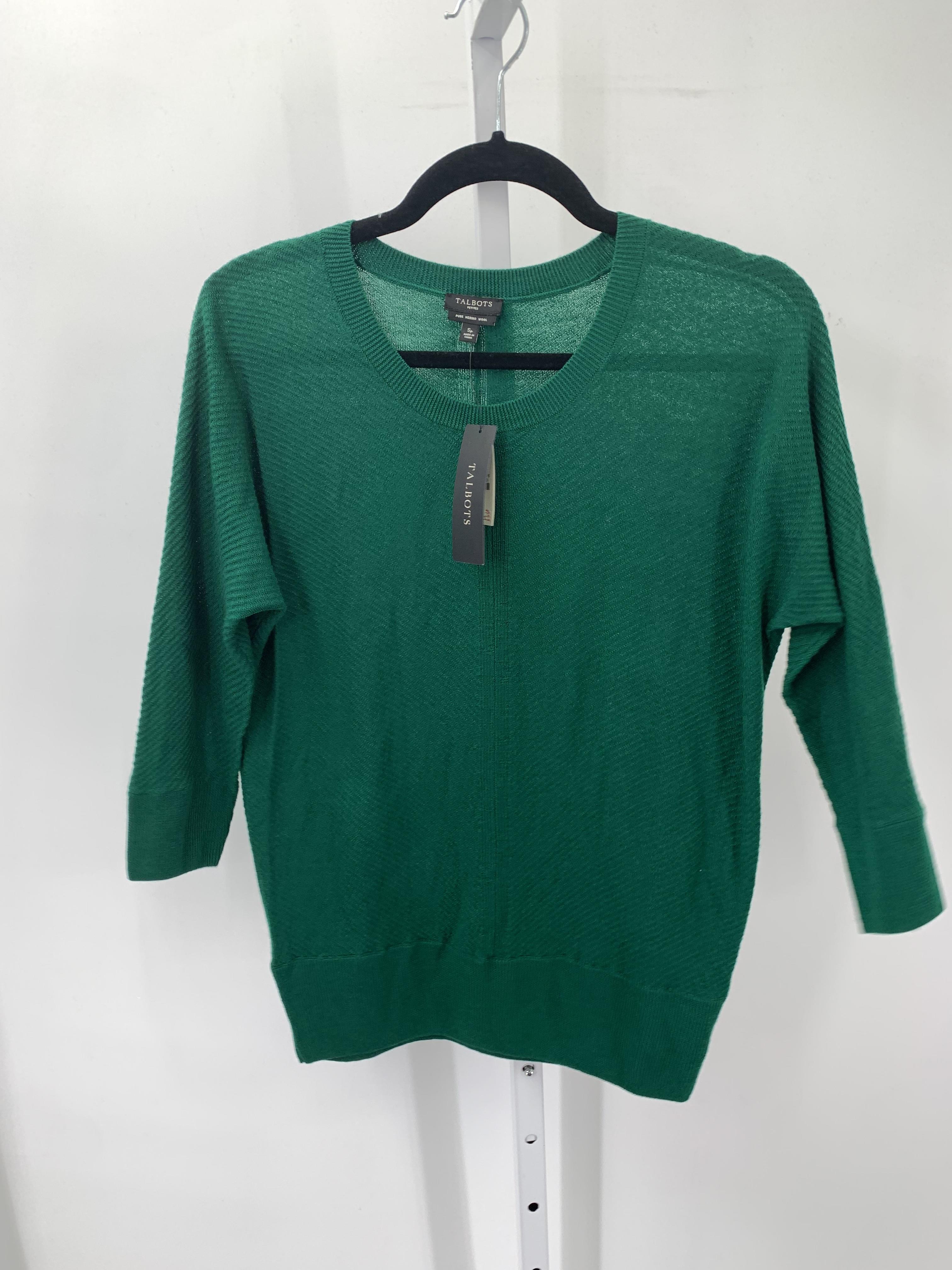 Talbots Size Small Petite Petite 3/4 Sleeve Sweater