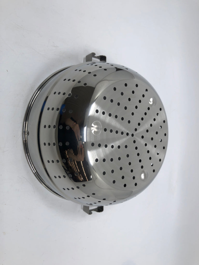 NEW 3PC FABIO VIVIANI STOCK POT/ STRAINER & SKILLET.