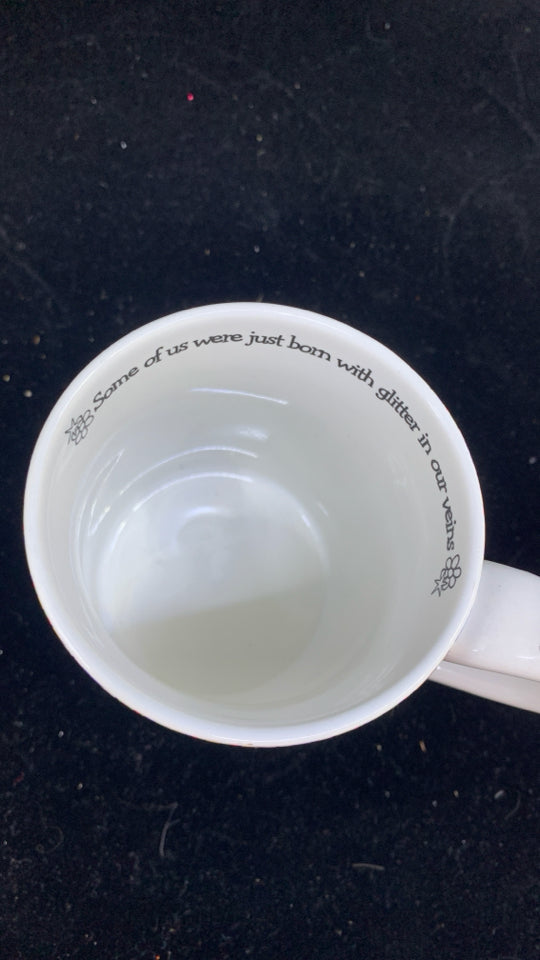 DON'T LET ANYONE WHITE MUG W/ COLORFUL DETAILS.