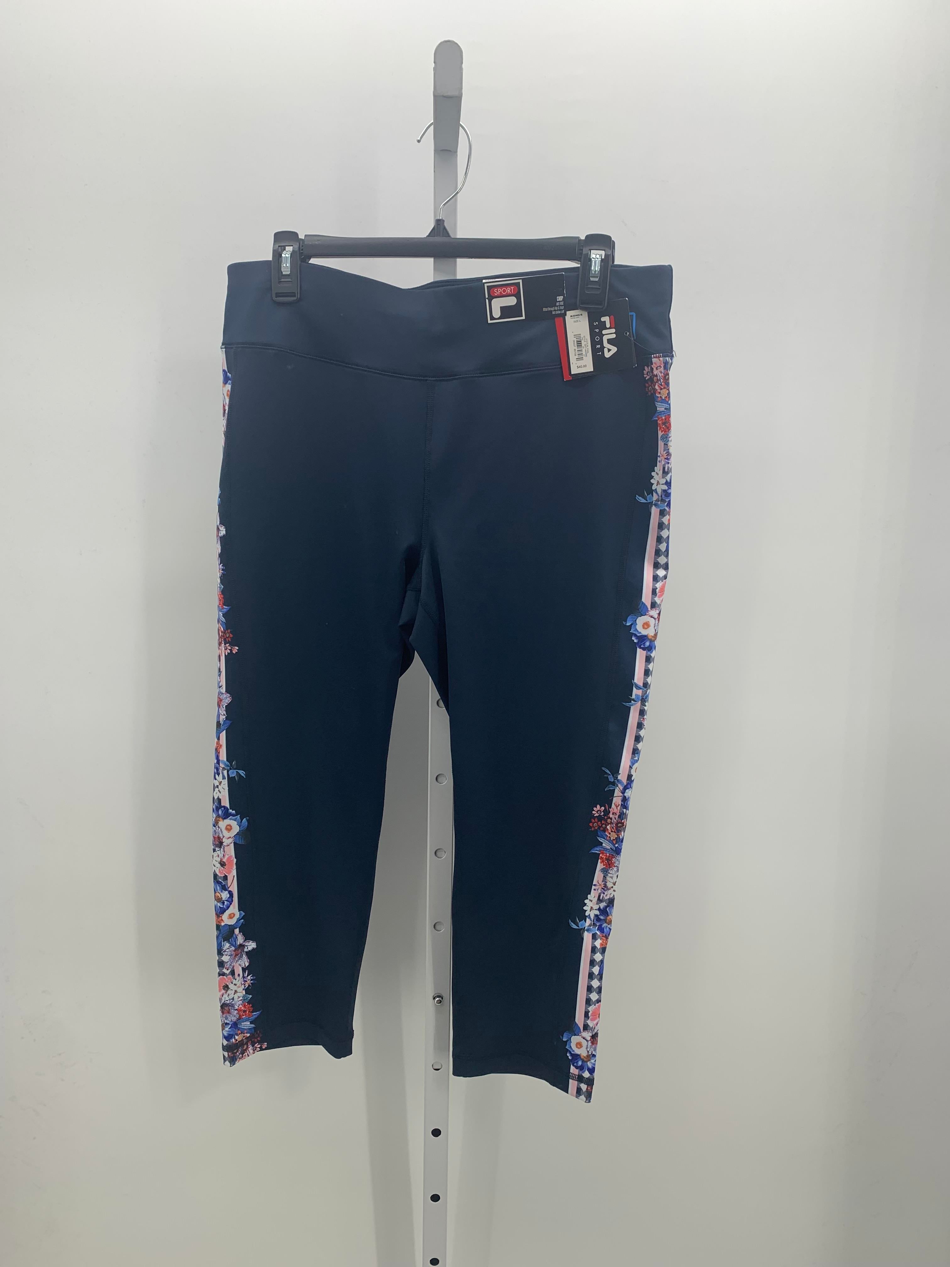 Fila Size Large Misses Cropped Pants