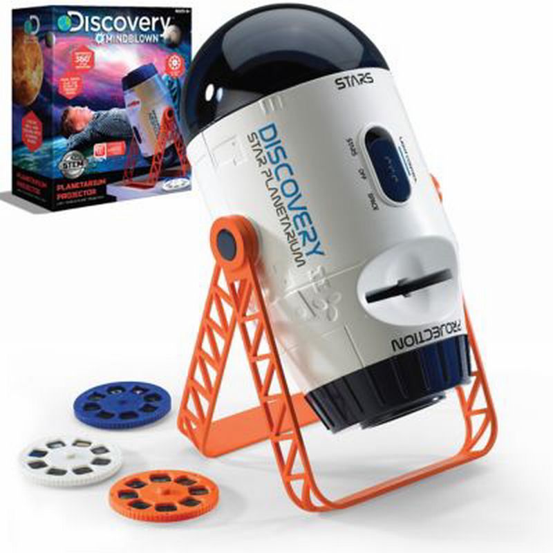 Discovery Mindblown Toy Space and Planetarium Projector - Whiteorangeblue -