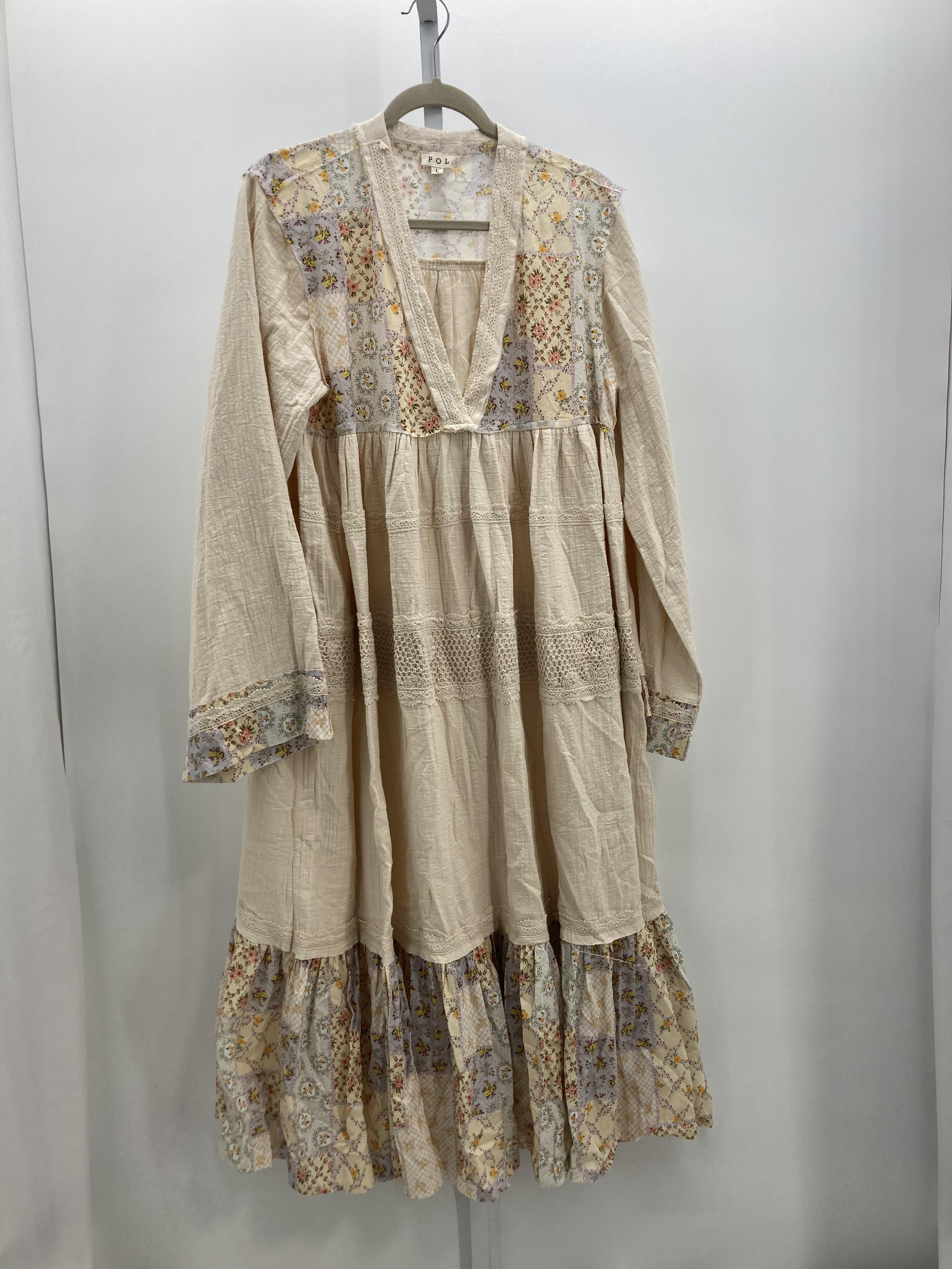 Size Large Misses Long Sleeve Dress