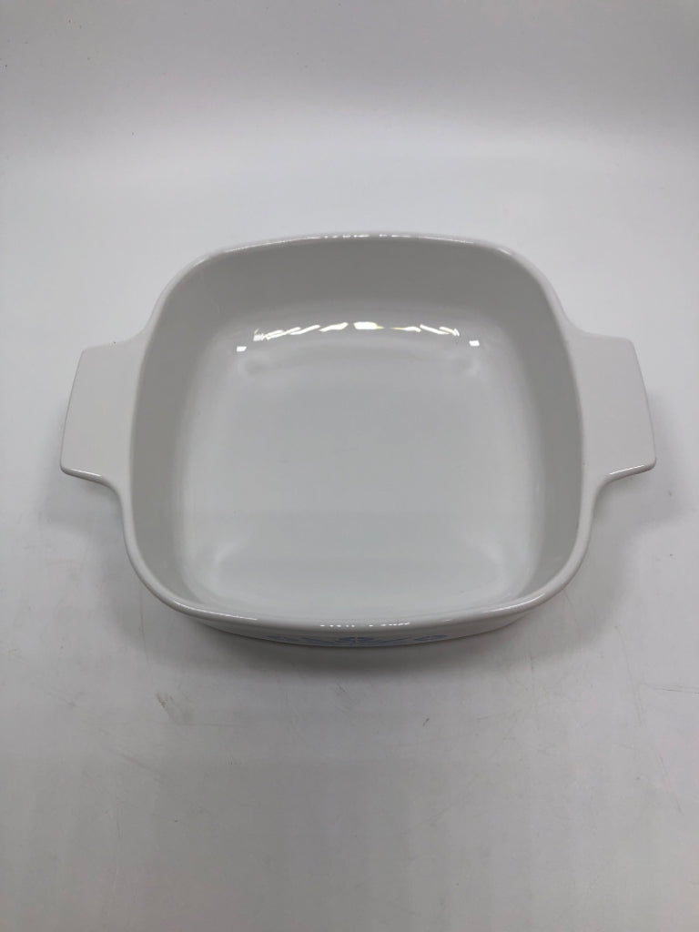 BLUE CORNFLOWER CASSEROLE DISH.