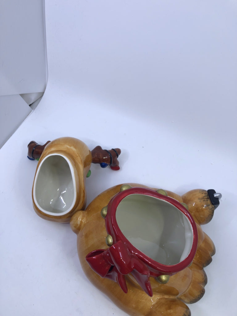 REINDEER COOKIE JAR.