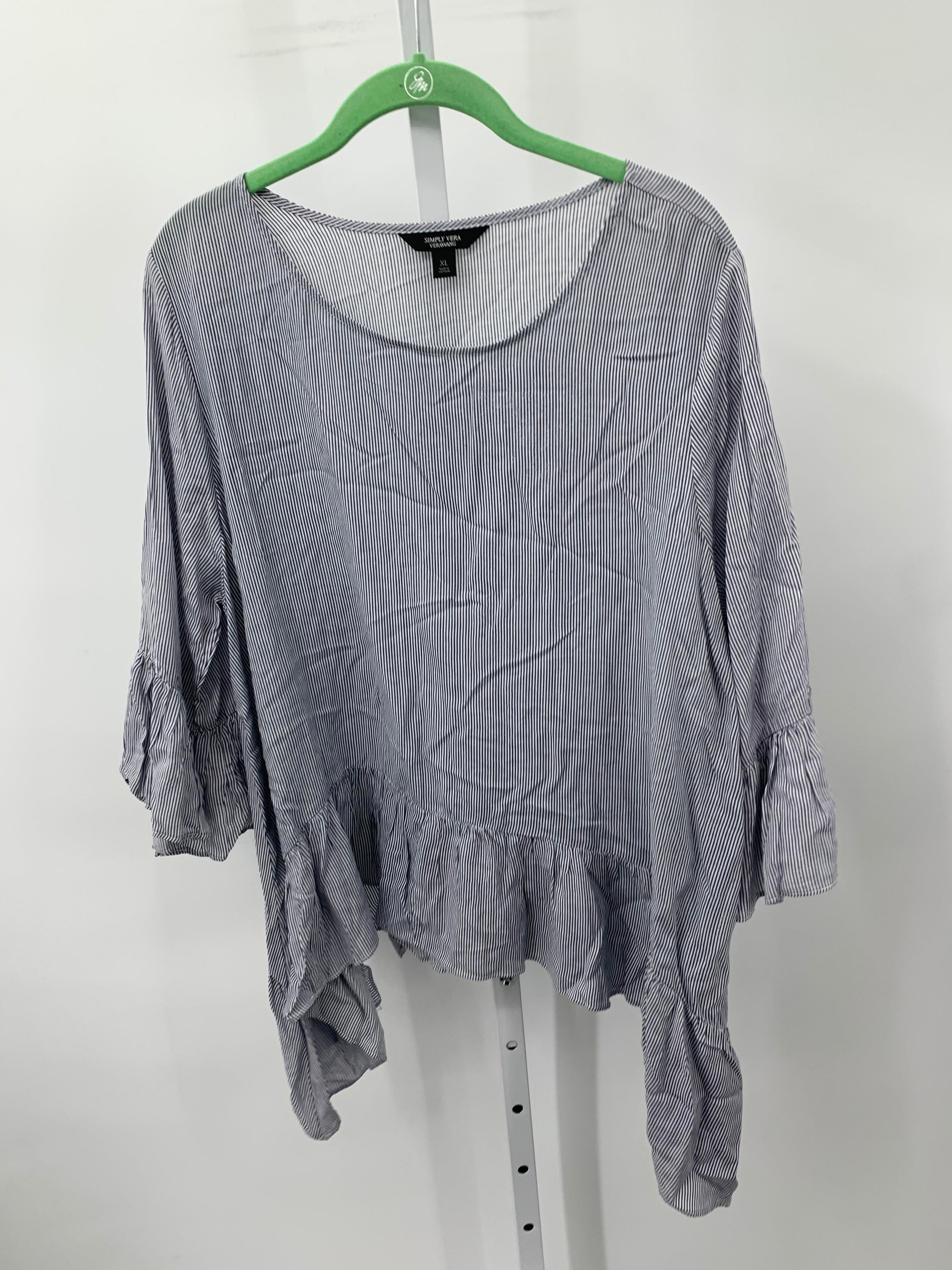 Vera Wang Size Extra Large Misses 3/4 Sleeve Shirt