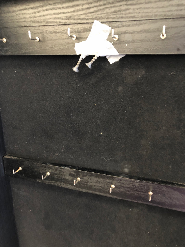 HANGING JEWELRY CABINET W/MIRROR.