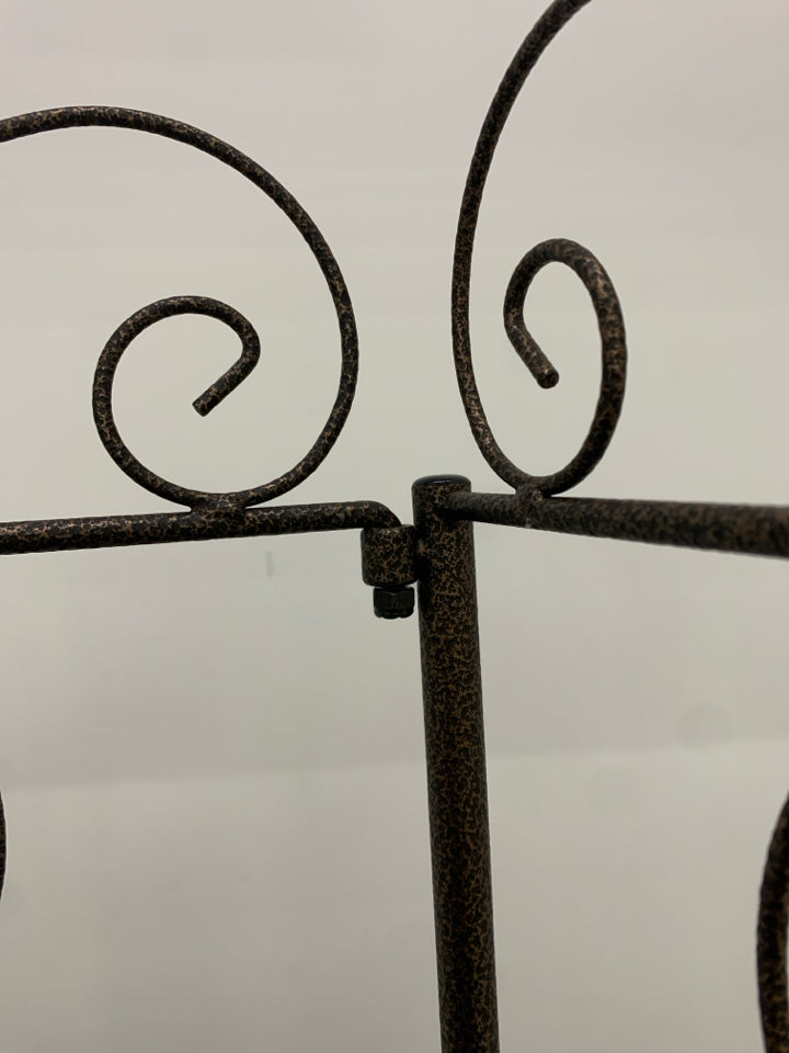 LARGE METAL CORNER SHELF.