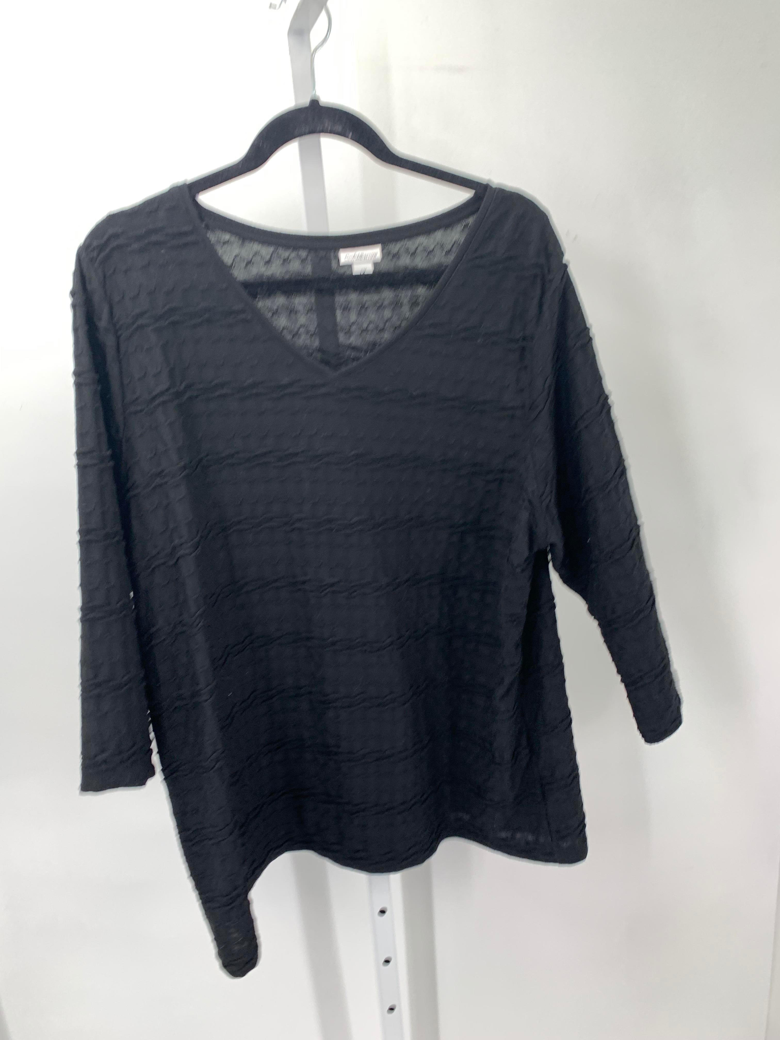 Croft & Barrow Size 1X Womens 3/4 Sleeve Shirt