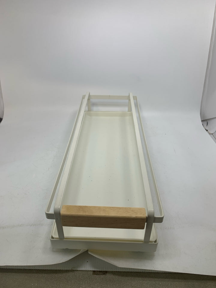 METAL PULL OUT CABINET STORAGE DRAWER.
