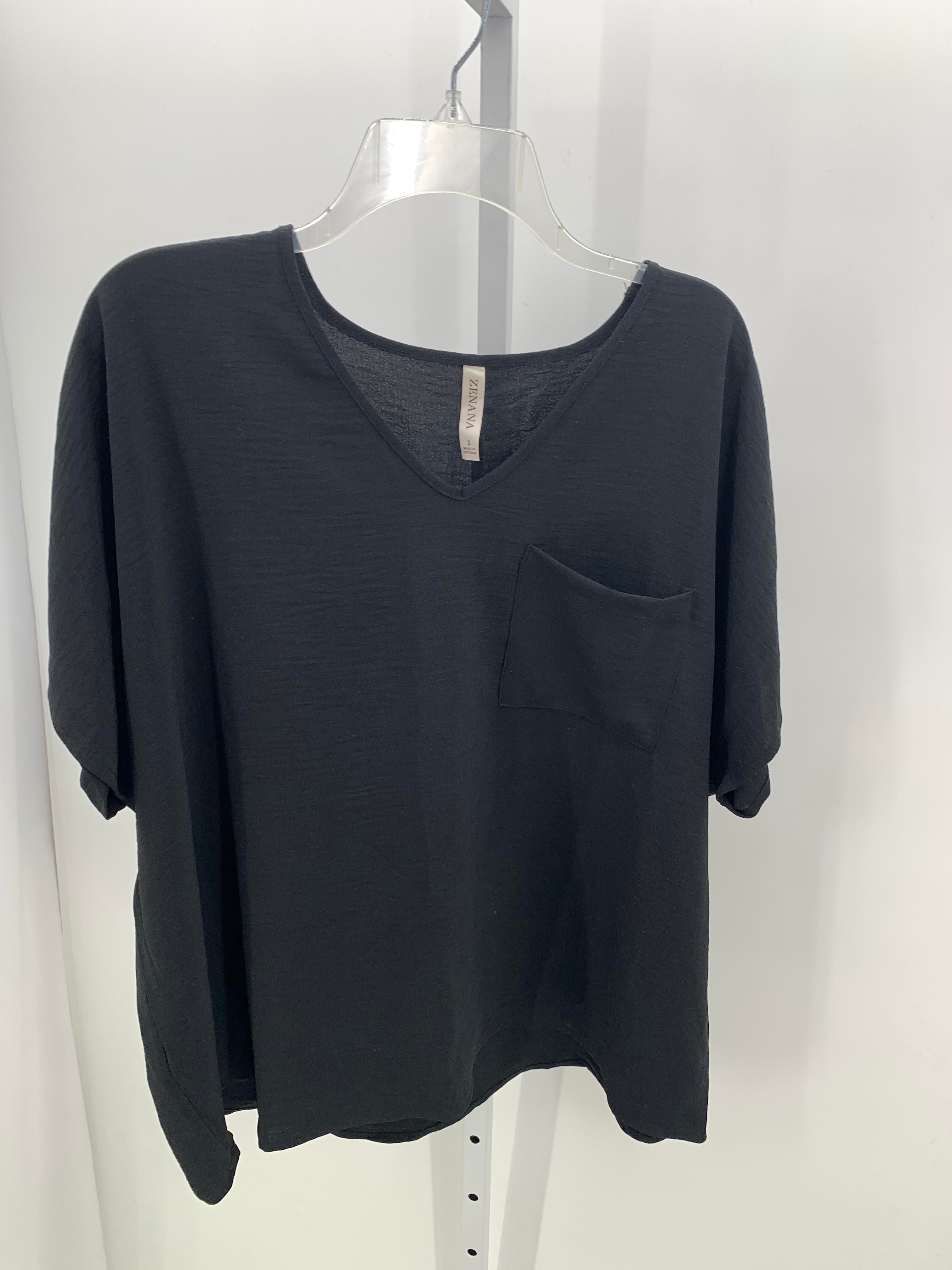 Zenana Size Small Misses Short Sleeve Shirt