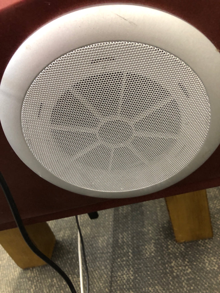 VTG STYLE CAR COUCH- LIGHTS & BLUETOOTH SPEAKER ON WOOD LEGS.