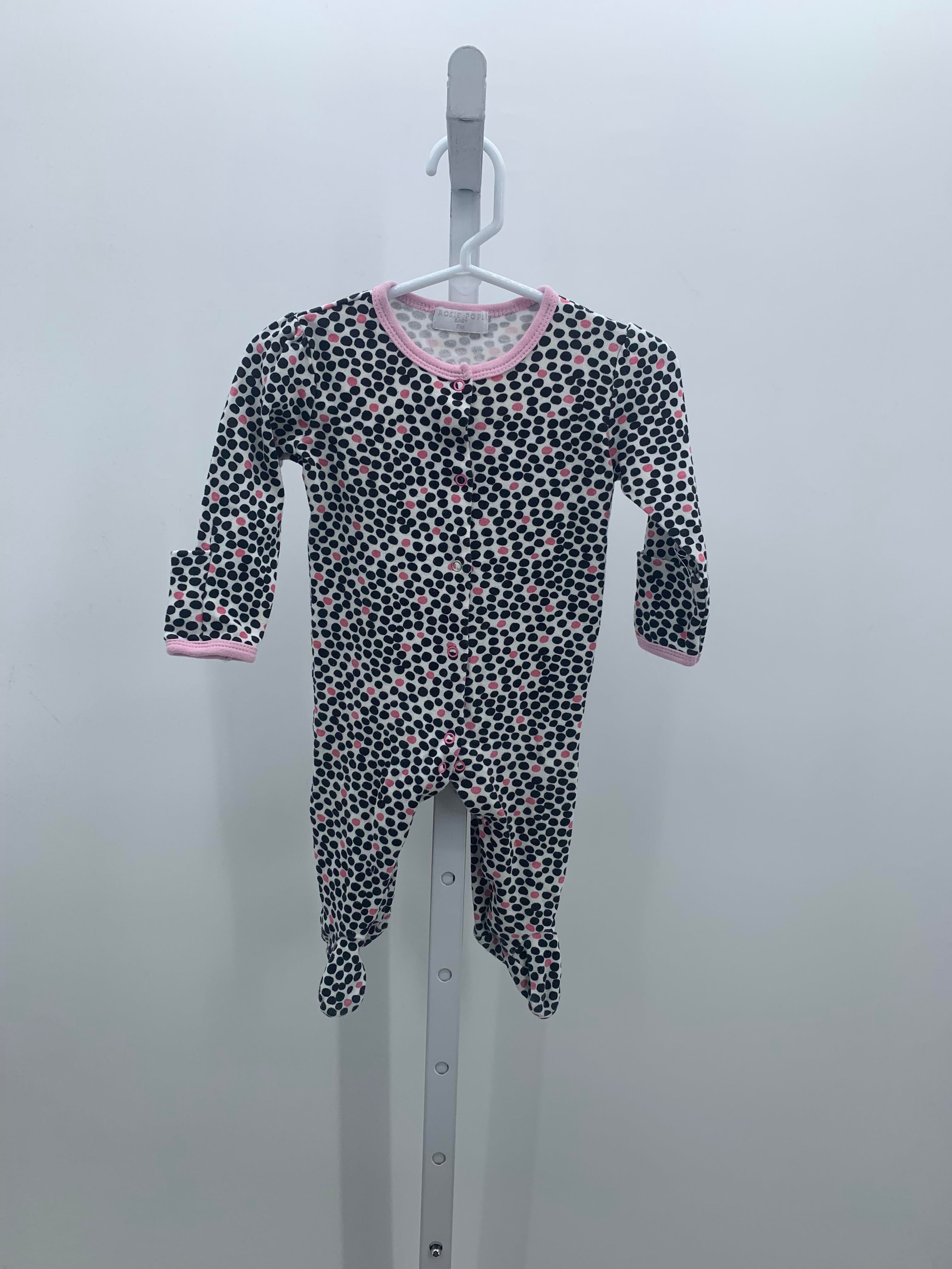 Size 6 Months Girls Long Slv. Romper