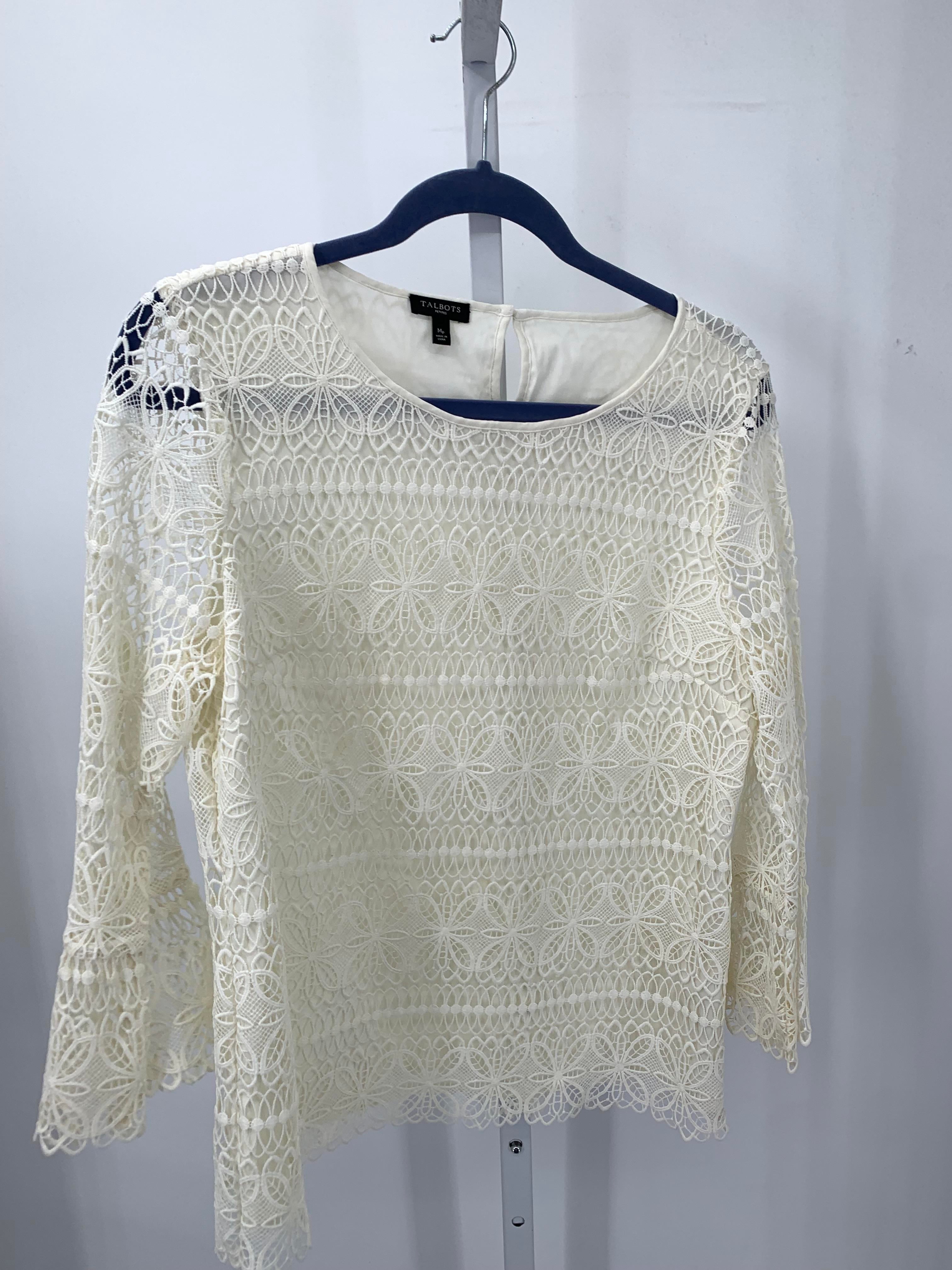 Talbots Size Medium Petite Petite Long Sleeve Shirt