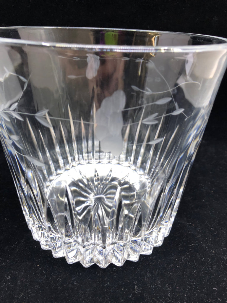 PRINCESS HOUSE FLORAL ETCHED ICE BUCKET.