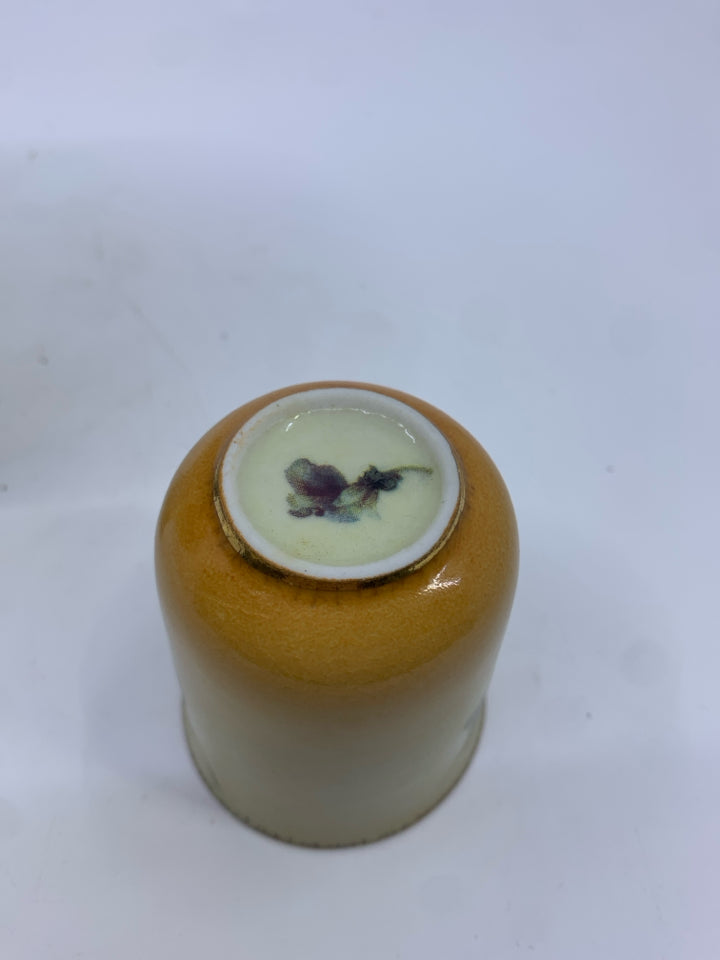 PANSIES CERAMIC BED SIDE CUP/PITCHER.