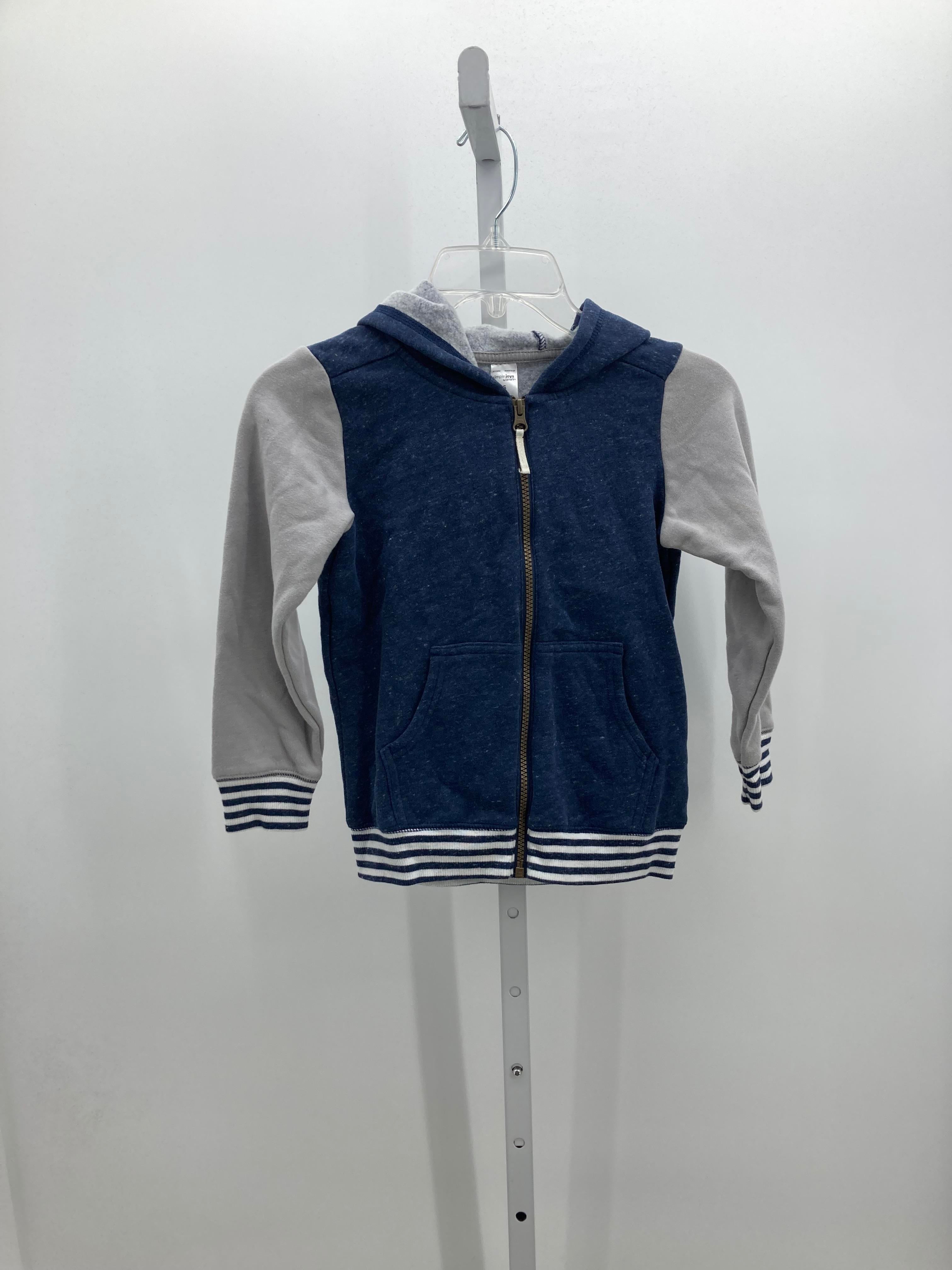 GREY HOODED ZIP KNIT