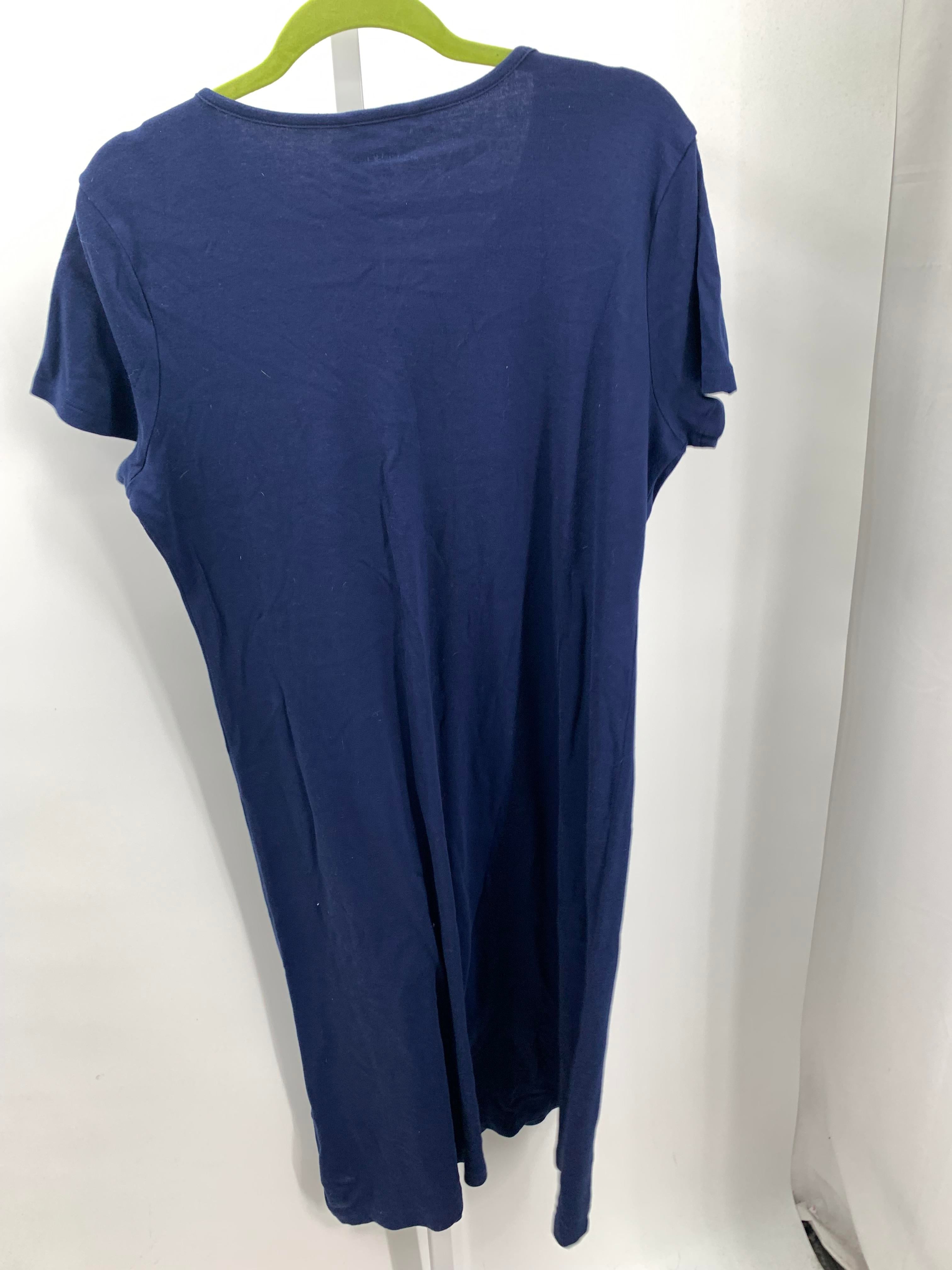 Lands End Size Large Misses Short Sleeve Dress