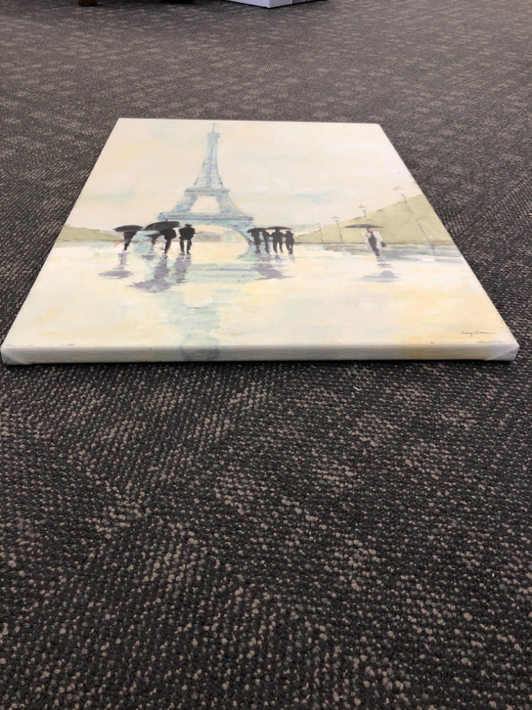 EIFFEL TOWEL CANVAS PAINTING.