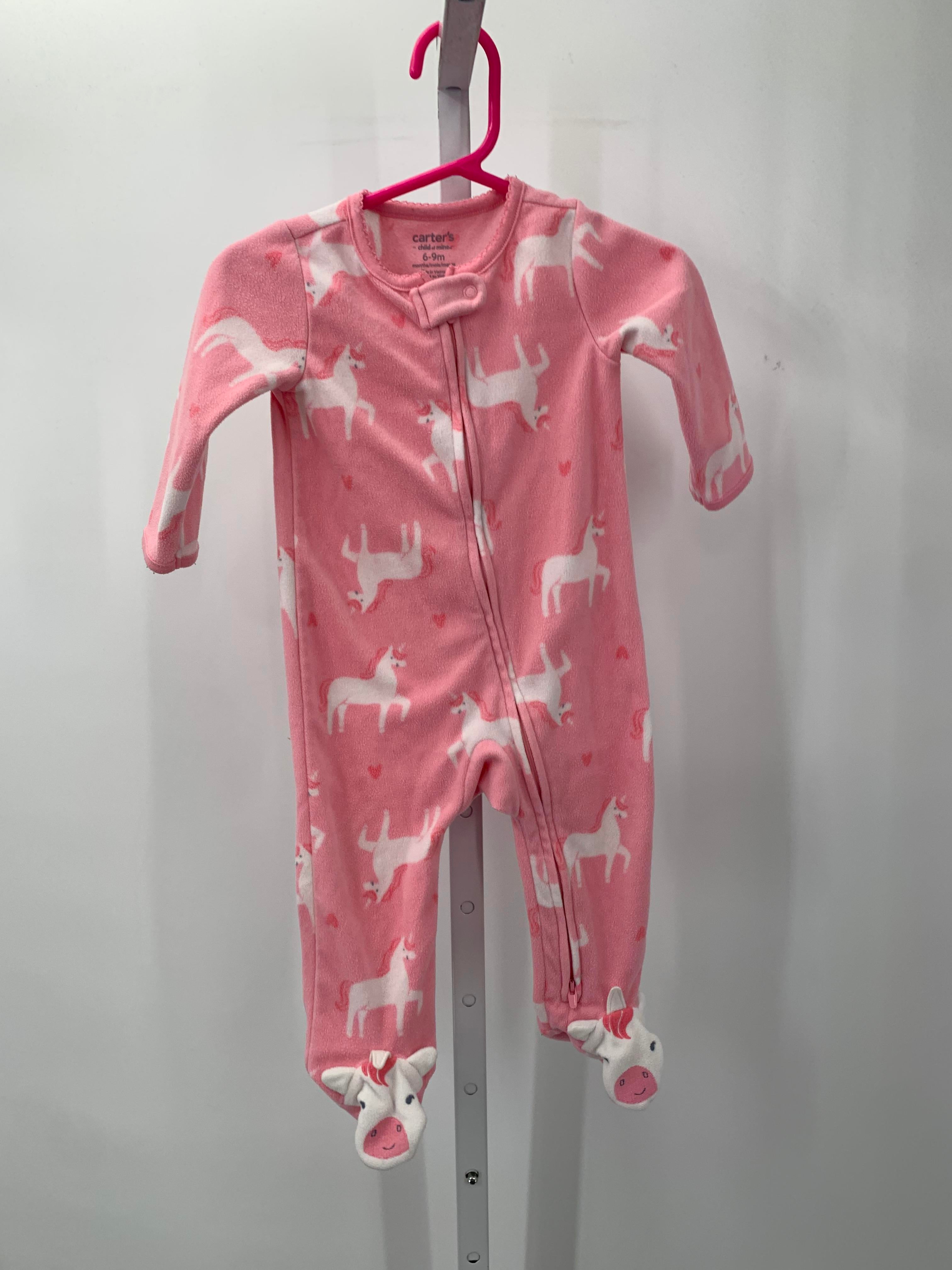 Carters Size 6-9 mon Girls Long Slv. Romper