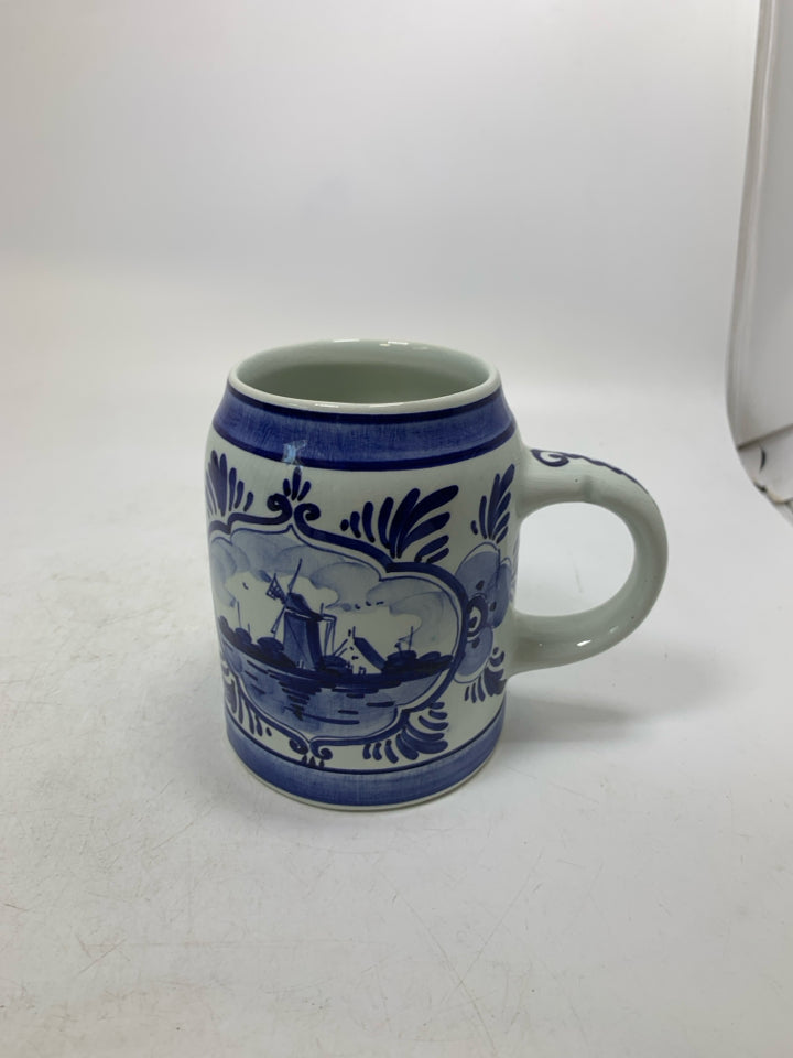 WINDMILL HAND PAINTED MUG.